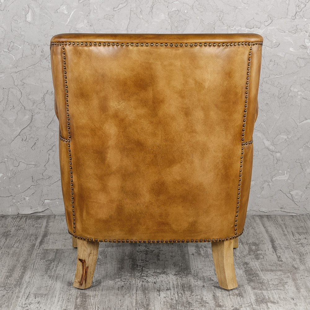 картинка Каминное кожаное кресло "Коломбо" от магазина DECOR OF TODAYфото 5