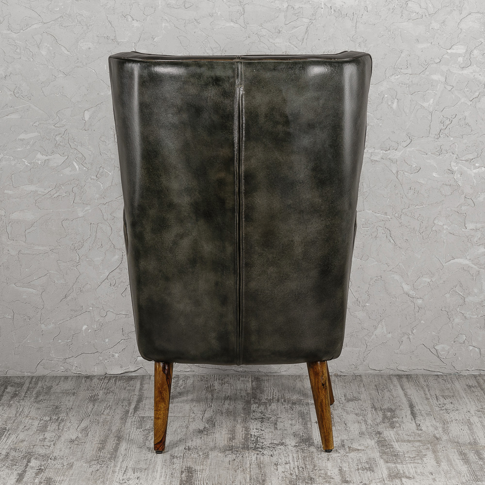 картинка Каминное кожаное кресло "Бернард" от магазина DECOR OF TODAYфото 3