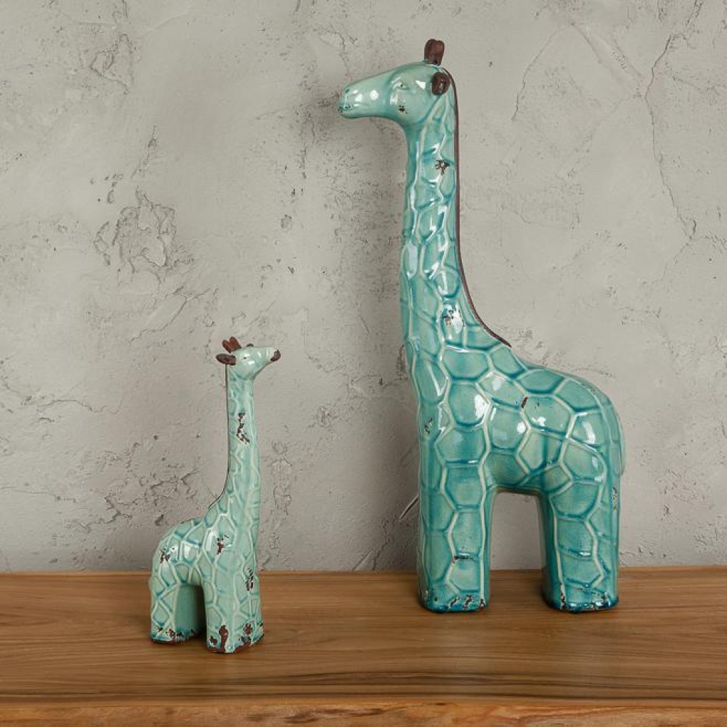 картинка Статуэтка декоративная "Голубой жираф" от магазина DECOR OF TODAYфото 2