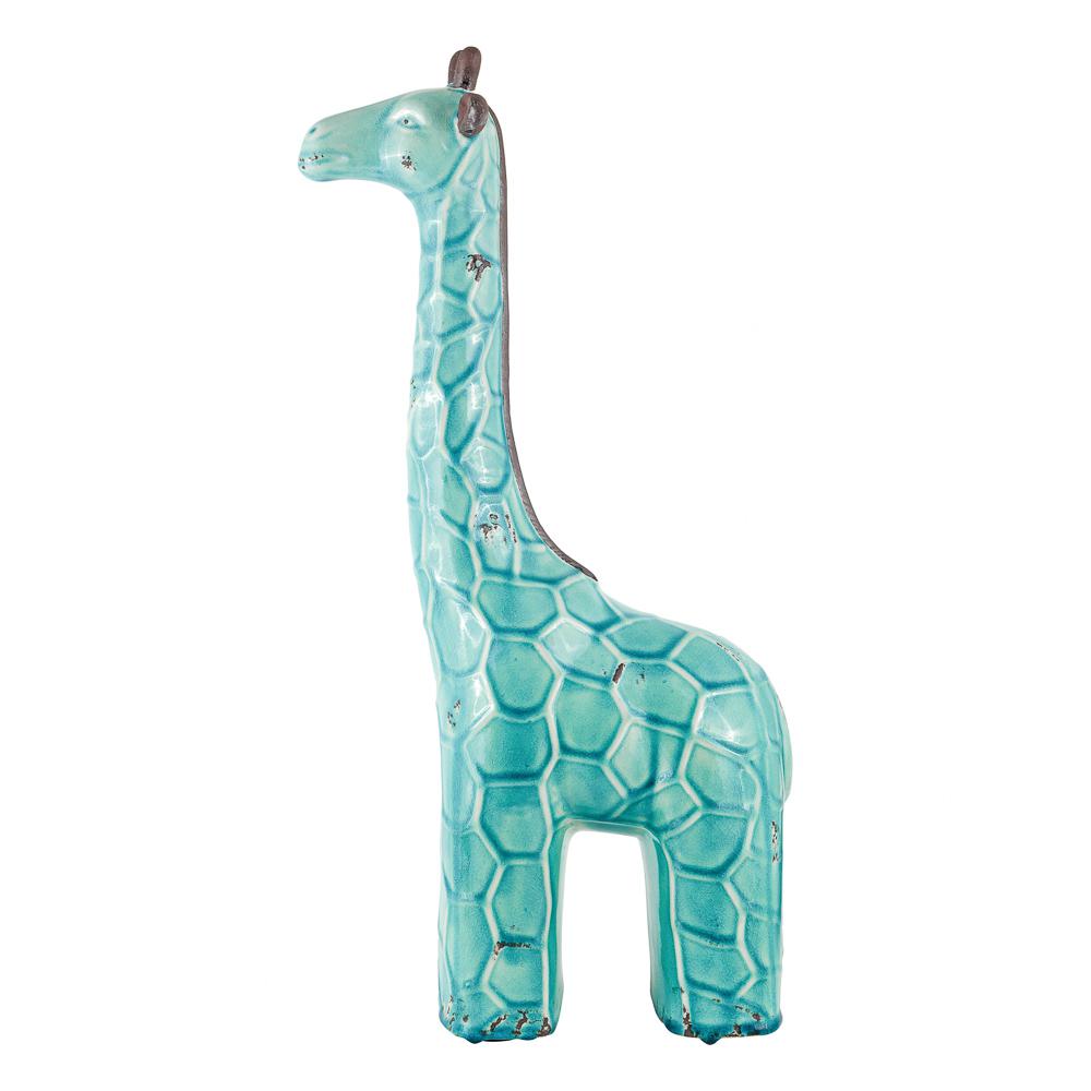картинка Статуэтка декоративная "Голубой жираф" от магазина DECOR OF TODAYфото 1